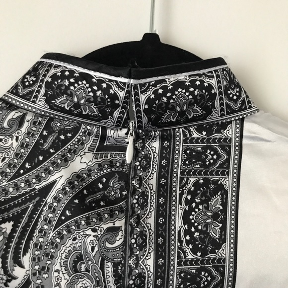 Cute Short Sleeves Bandana Pattern QipaoTop Size S - Picture 6 of 7